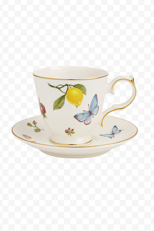 Assiette céramique style européen motif citron élégante