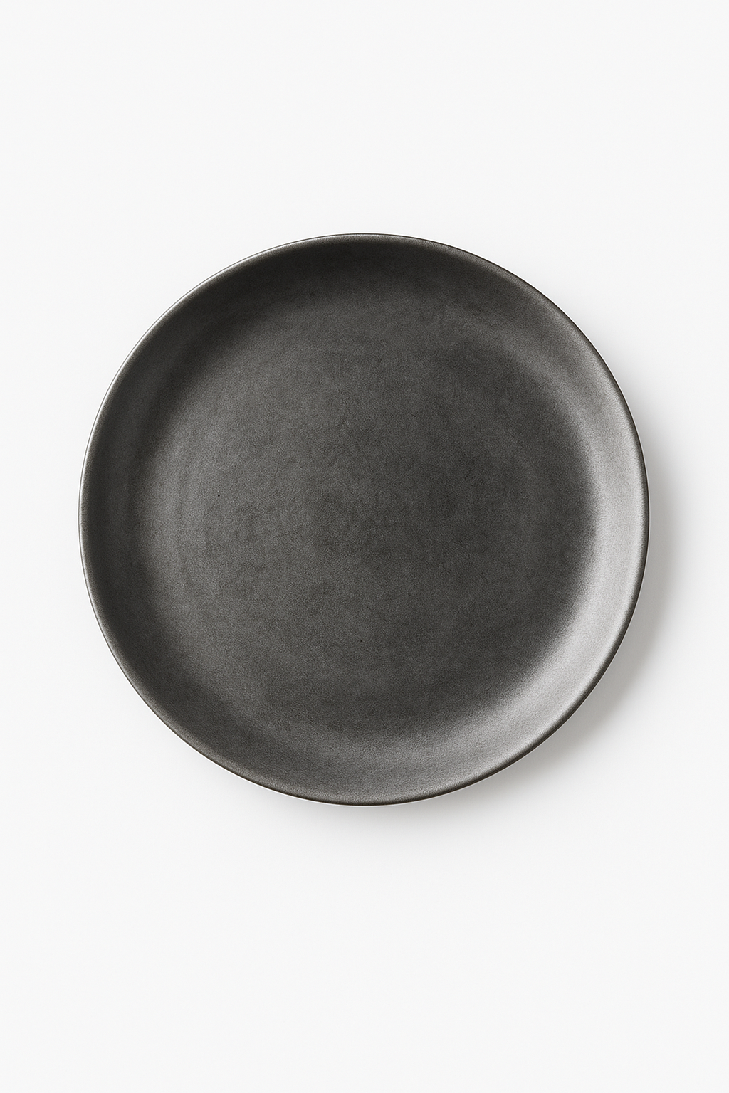 Assiette plate acier inoxydable style industriel vintage camping - vue 2 sur 3