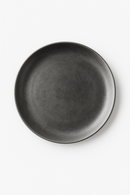 Assiette plate acier inoxydable style industriel vintage camping