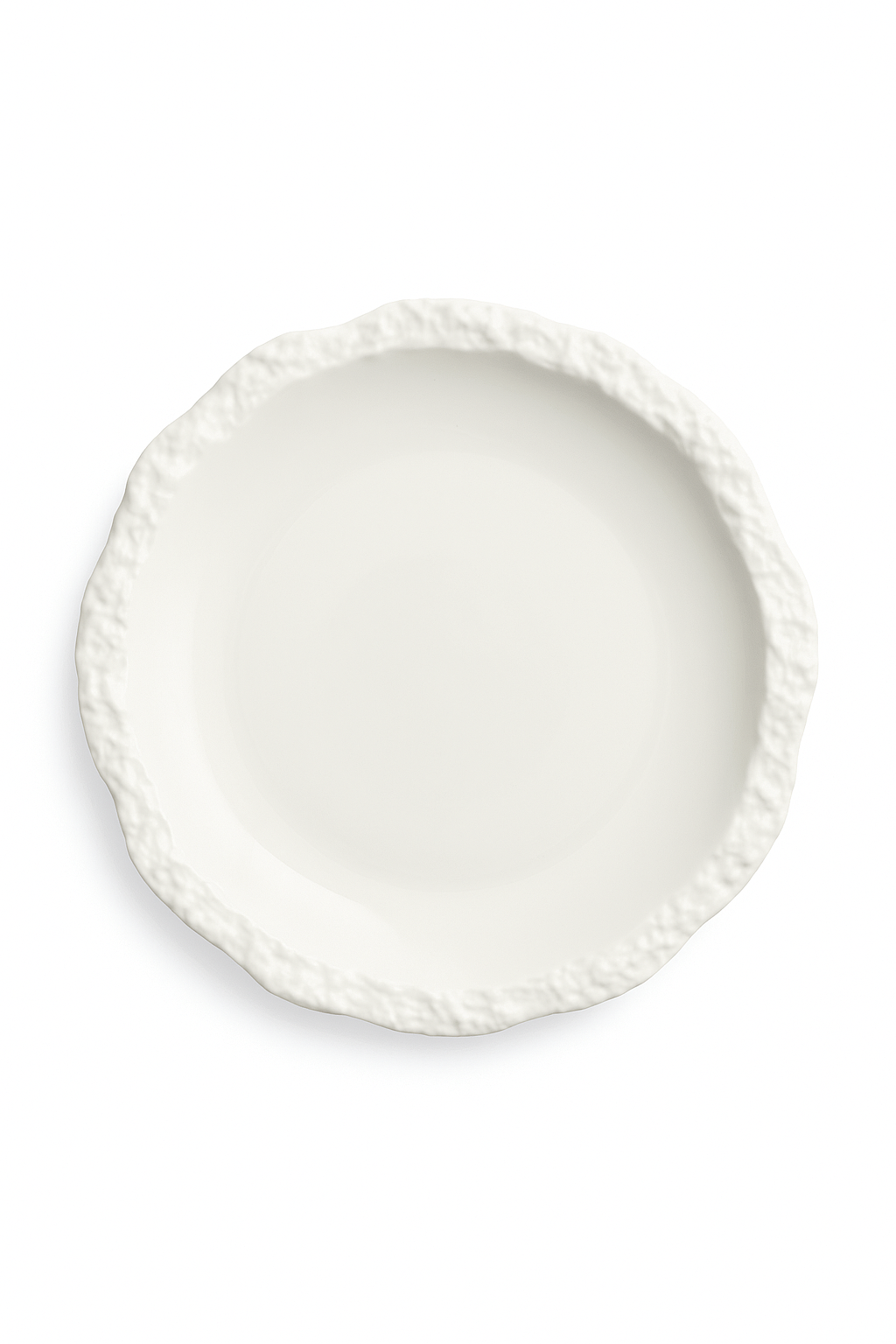 Assiette plate céramique forme irrégulière style moderne cuisine - vue 3 sur 2