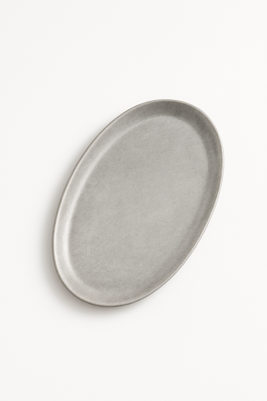 Assiette plate vintage acier inox style industriel camping - vue 2 sur 3