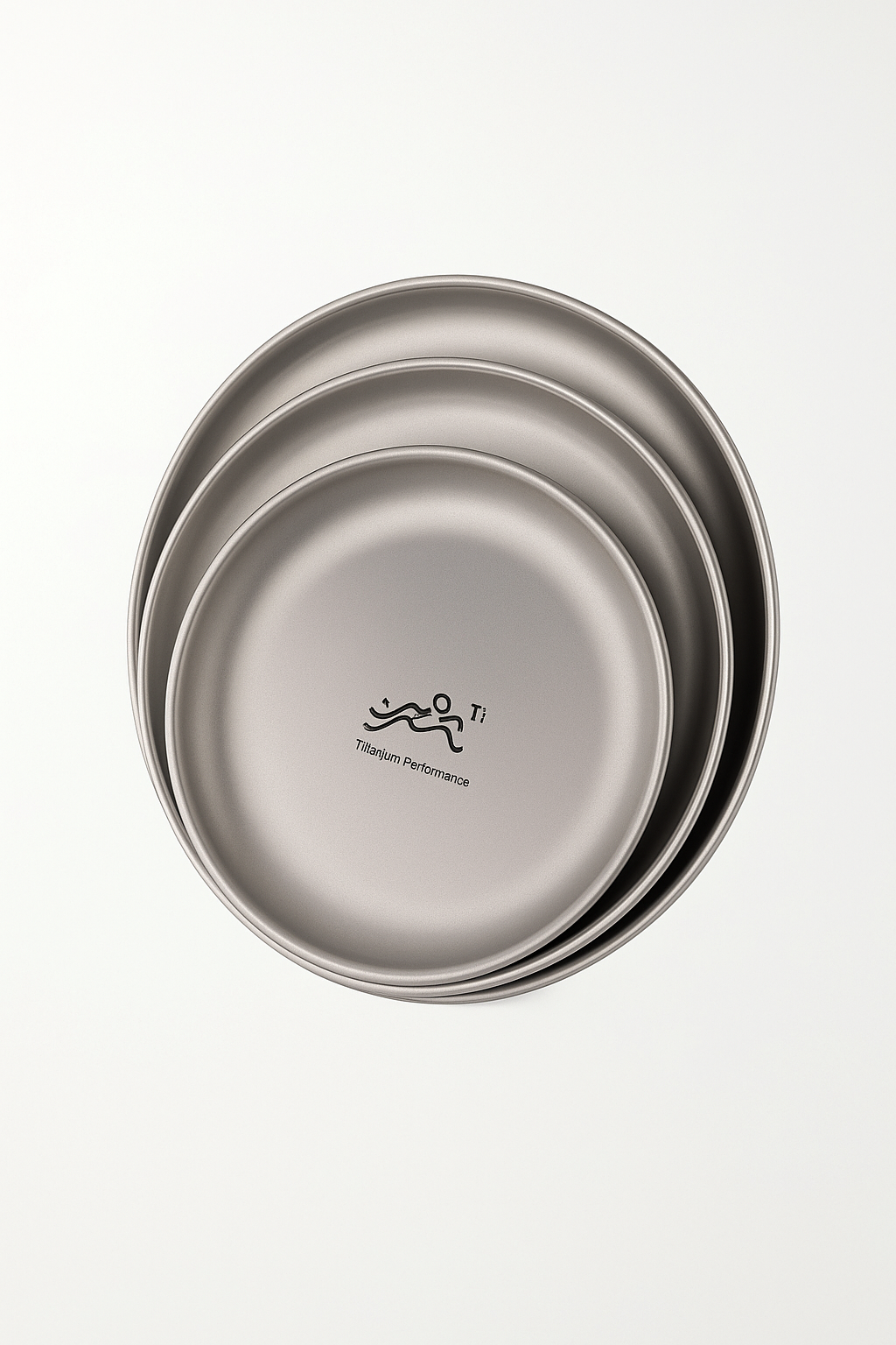 Assiette titane ultralégère portable pour camping randonnée