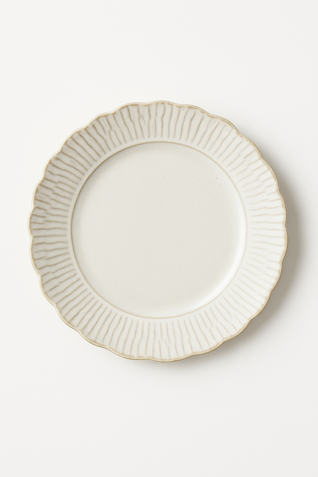Assiettes plates ceramique relief retro pour restaurant desserts - vue 2 sur 3