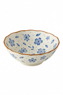 Assiettes profondes céramique style japonais floral rétro