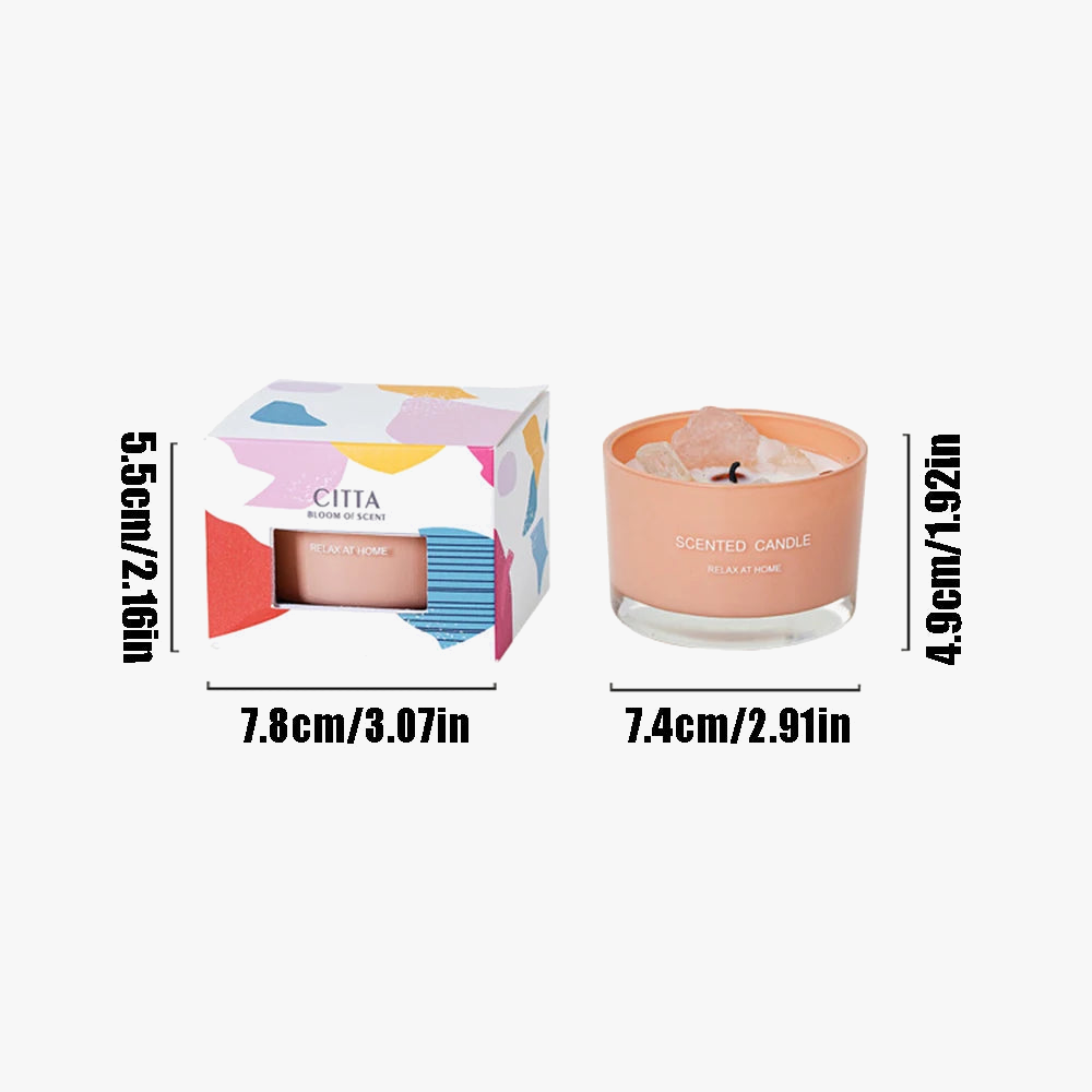 bougie parfumée en cire de soja pour aromathérapie et décoration festive