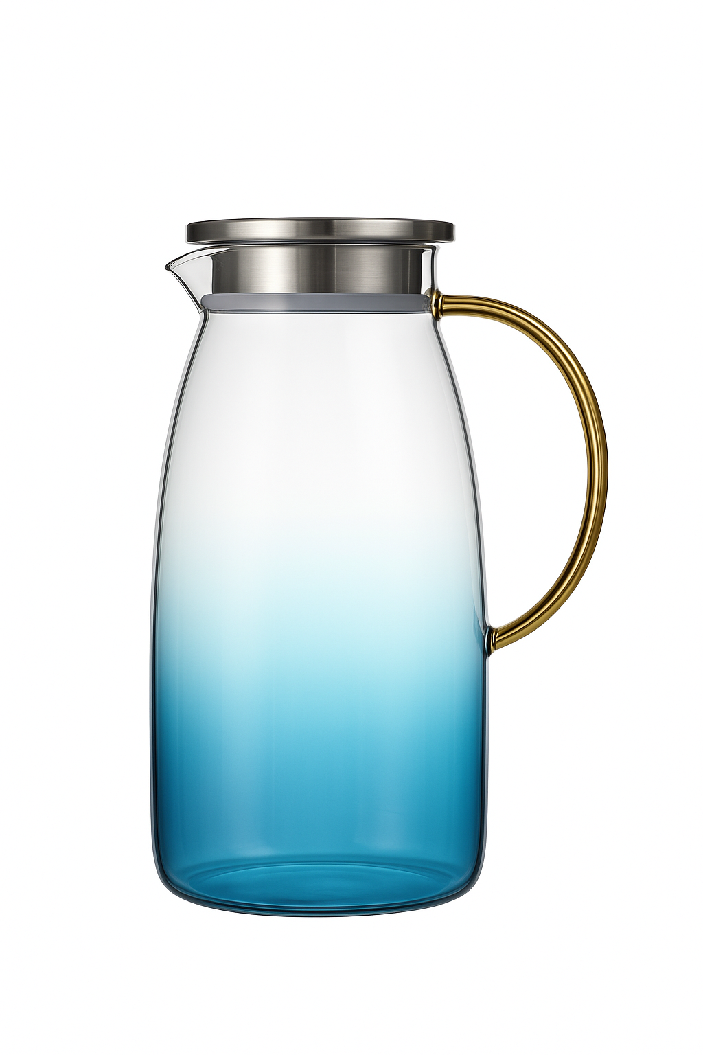 Bouteille eau verre borosilicate grande capacité florale