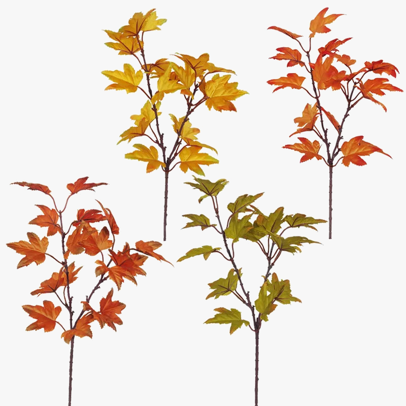 branche de feuille d'érable artificielle pour décorations automnales et festives