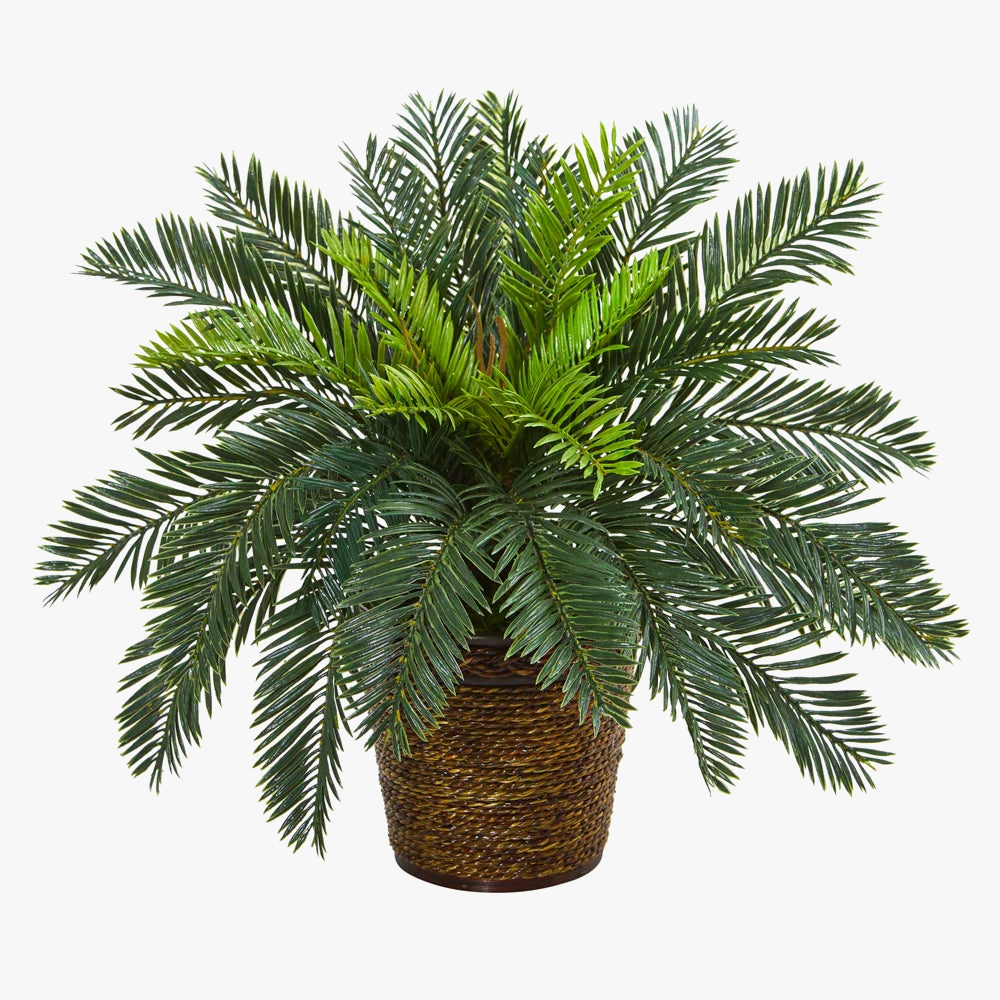 branche de palmier artificielle pour décoration tropicale et festive