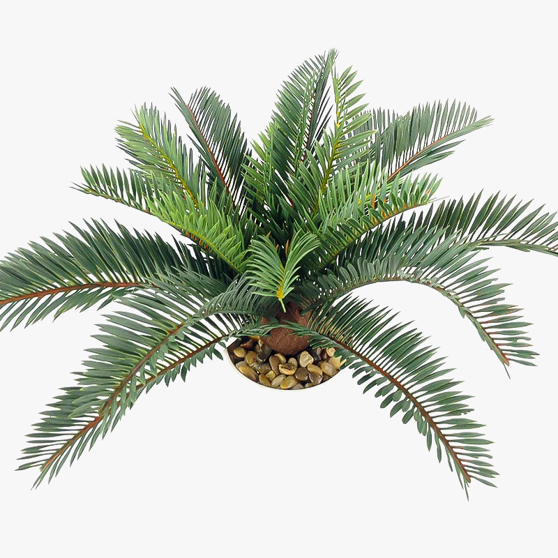 branche de palmier artificielle pour décoration tropicale et festive