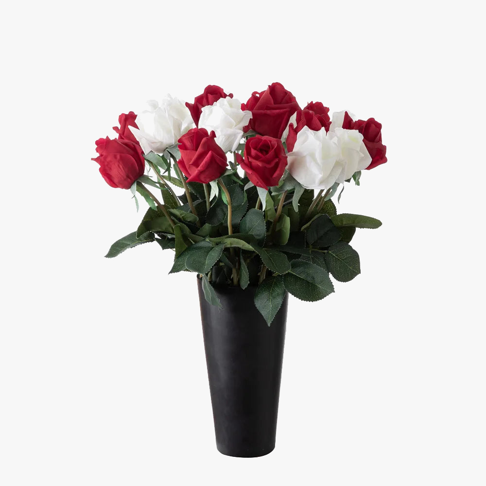 branche de roses en latex touché réaliste décoration pour bar et restaurant