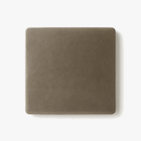 Cache prise plate en acier bronze vieilli bords arrondis