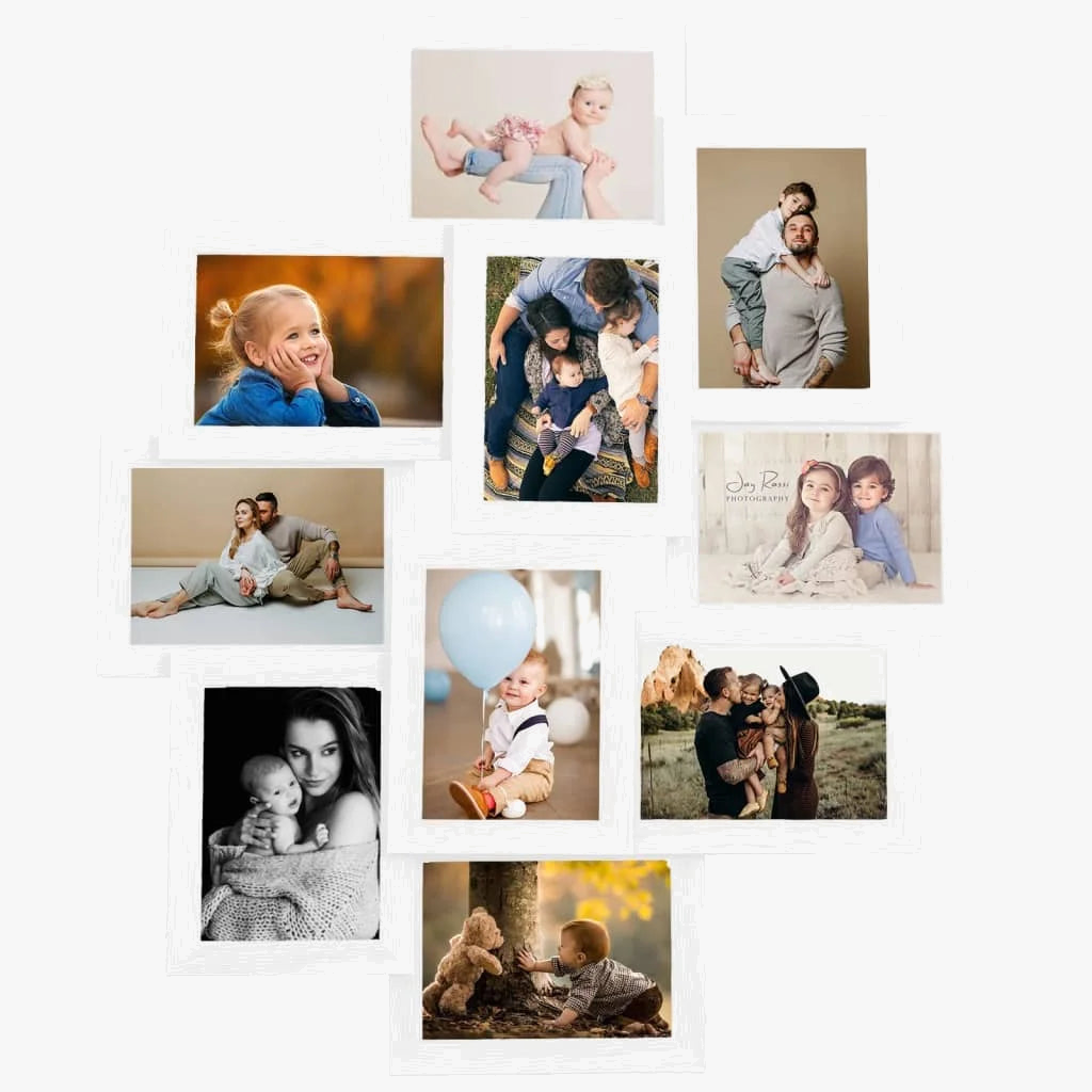 cadre photo mural personnalisé pour souvenirs de famille