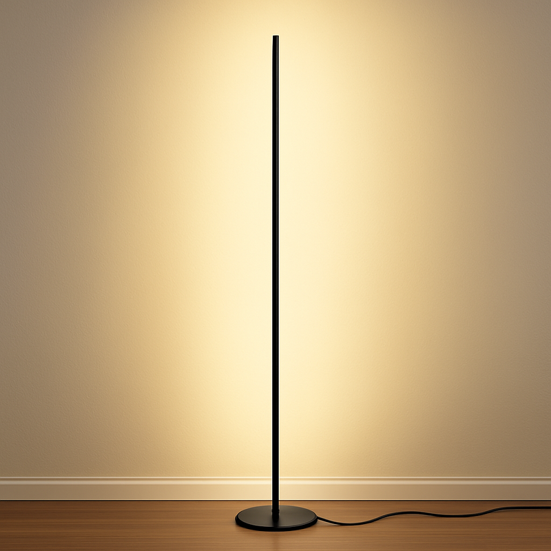 Colonne lampadaire LED lampe sur pied moderne lampadaires simples pour salon Foyer à côté de la lampe 18W luminaire de sol à intensité variable