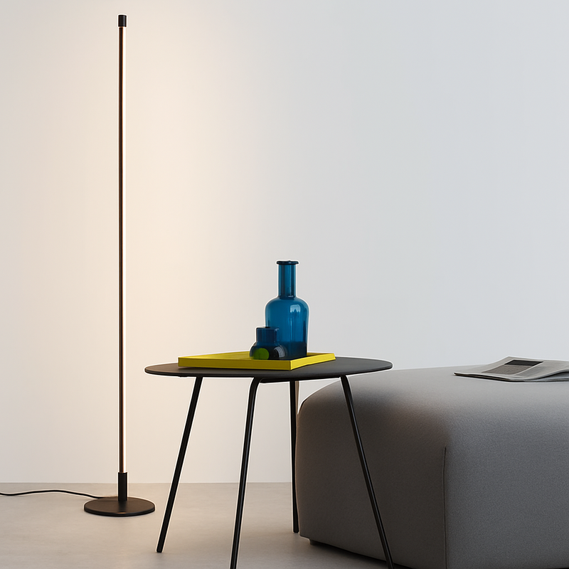 Colonne lampadaire LED lampe sur pied moderne lampadaires simples pour salon Foyer à côté de la lampe 18W luminaire de sol à intensité variable