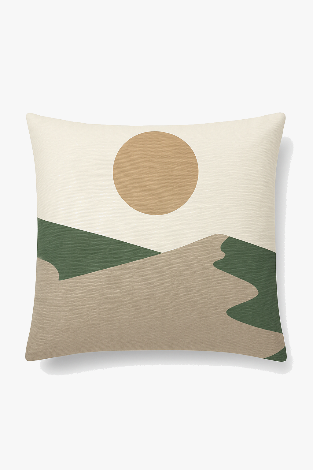 coussin avec motif plante verte pour décoration intérieure