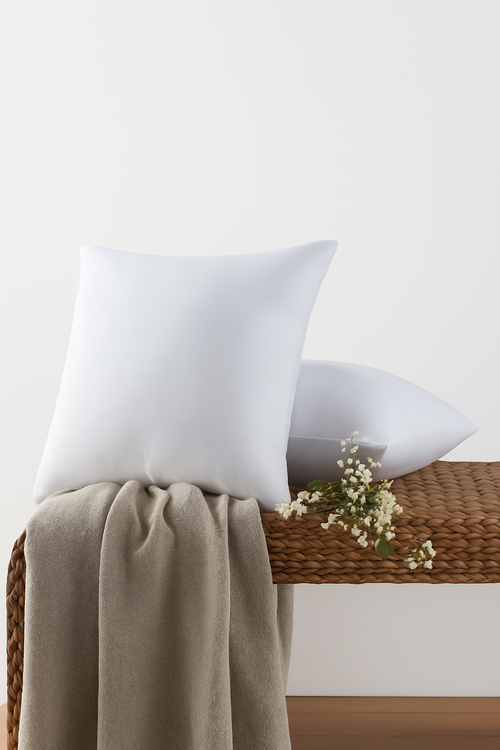 coussin classique 45x45cm en coton doux pour le confort