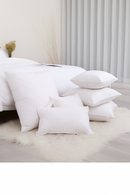 coussin décoratif en duvet d'oie en coton doux