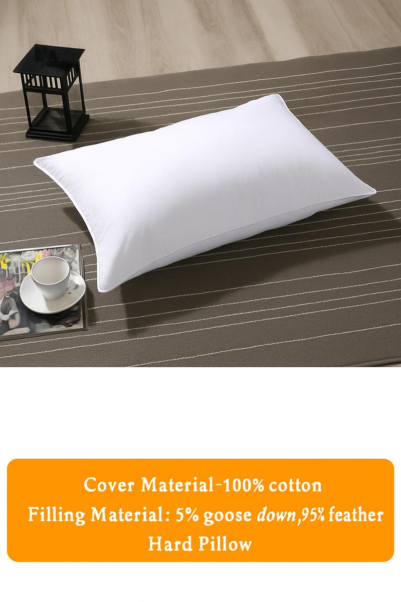 coussin en duvet d'oie hypoallergénique pour un confort optimal