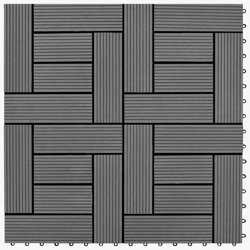 Dalles terrasse clipsables wpc 30x30 lot 11