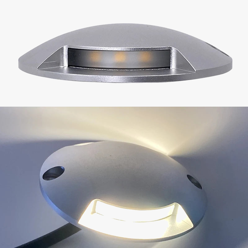 DC12V 1W Ultra-mince Led extérieur étanche jardin terrasse pelouse lampe IP67 étape escalier pont sol Spot monté en Surface projecteur