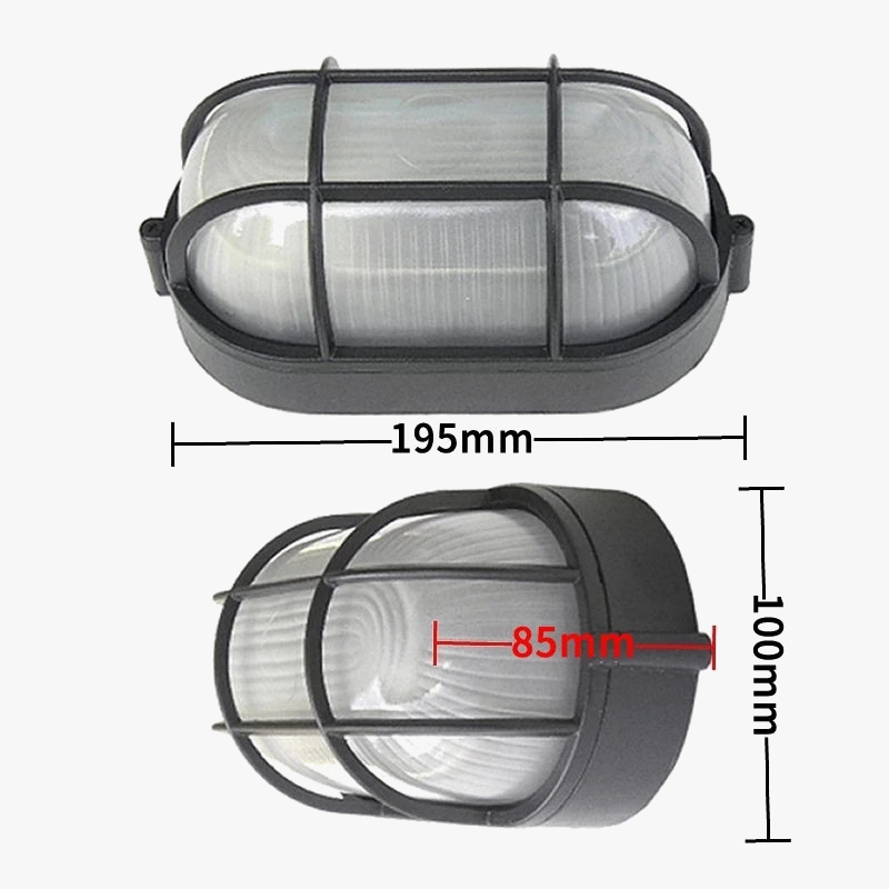 E27 rétro éclairage extérieur LED étanche appliques murales pour jardin cour balcon couloir plafonniers cuivre Vintage applique 220V