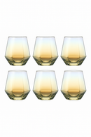 Ensemble 6 verres whisky verre épais relief élégant