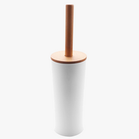 ensemble de brosse de toilette en bambou avec accessoires