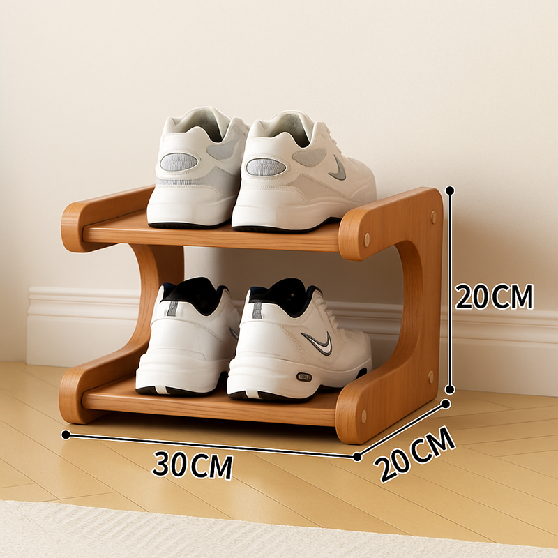 etagere de rangement a chaussures en bois multicouches resistente à lhumidité