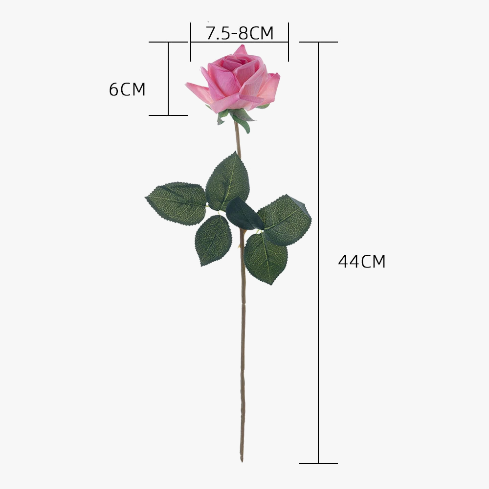 fleurs artificielles réalistes roses pour décoration intérieure