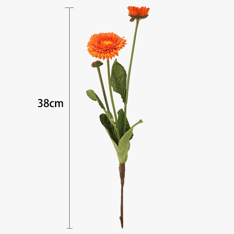 fleurs de calendula artificielles pour décoration de mariage et fête