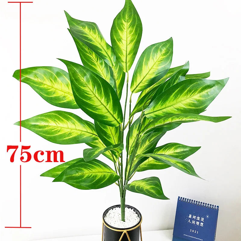 grand arbre artificiel monstera tropical pour décoration intérieure et jardin
