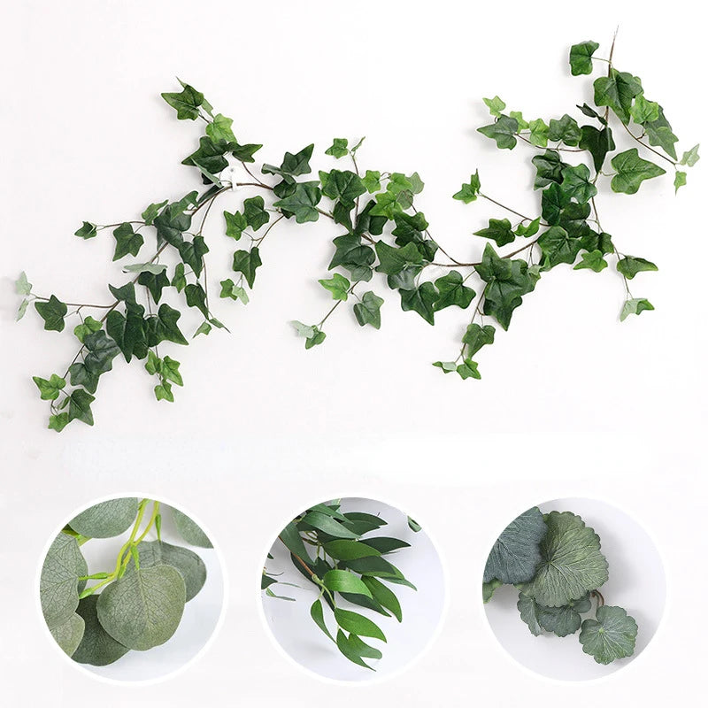 guirlande d eucalyptus artificiel pour décoration et bricolage
