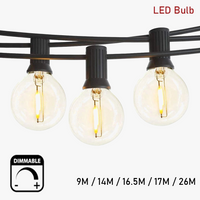 guirlande lumineuse led globe pour décorations extérieures de fête