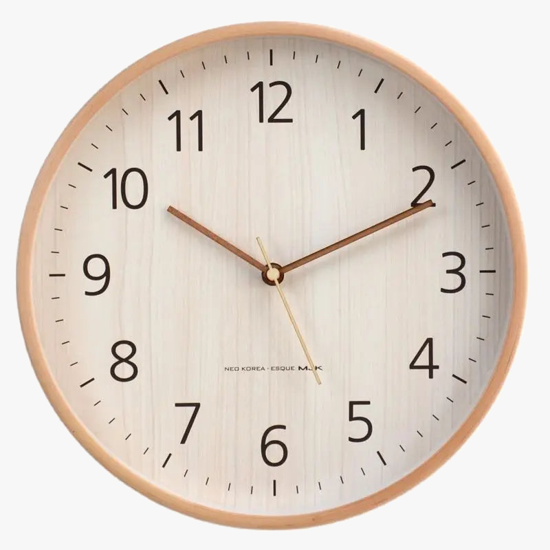 horloge murale en bois moderne décoration créative pour maison