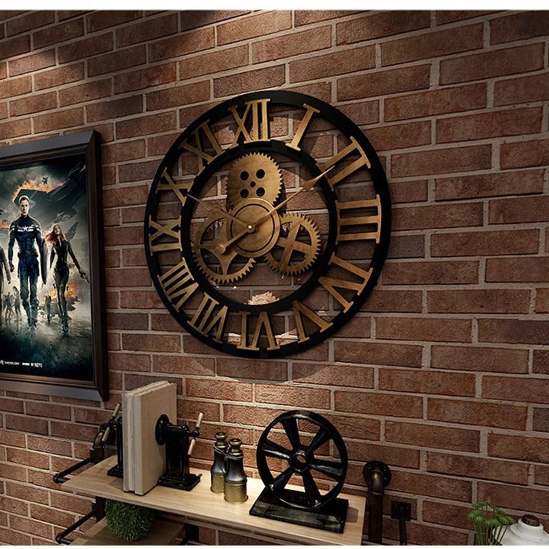 horloge murale rétro créative style décoratif tendance