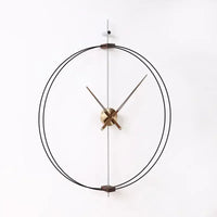 horloge murale silencieuse design en bois pour décoration moderne