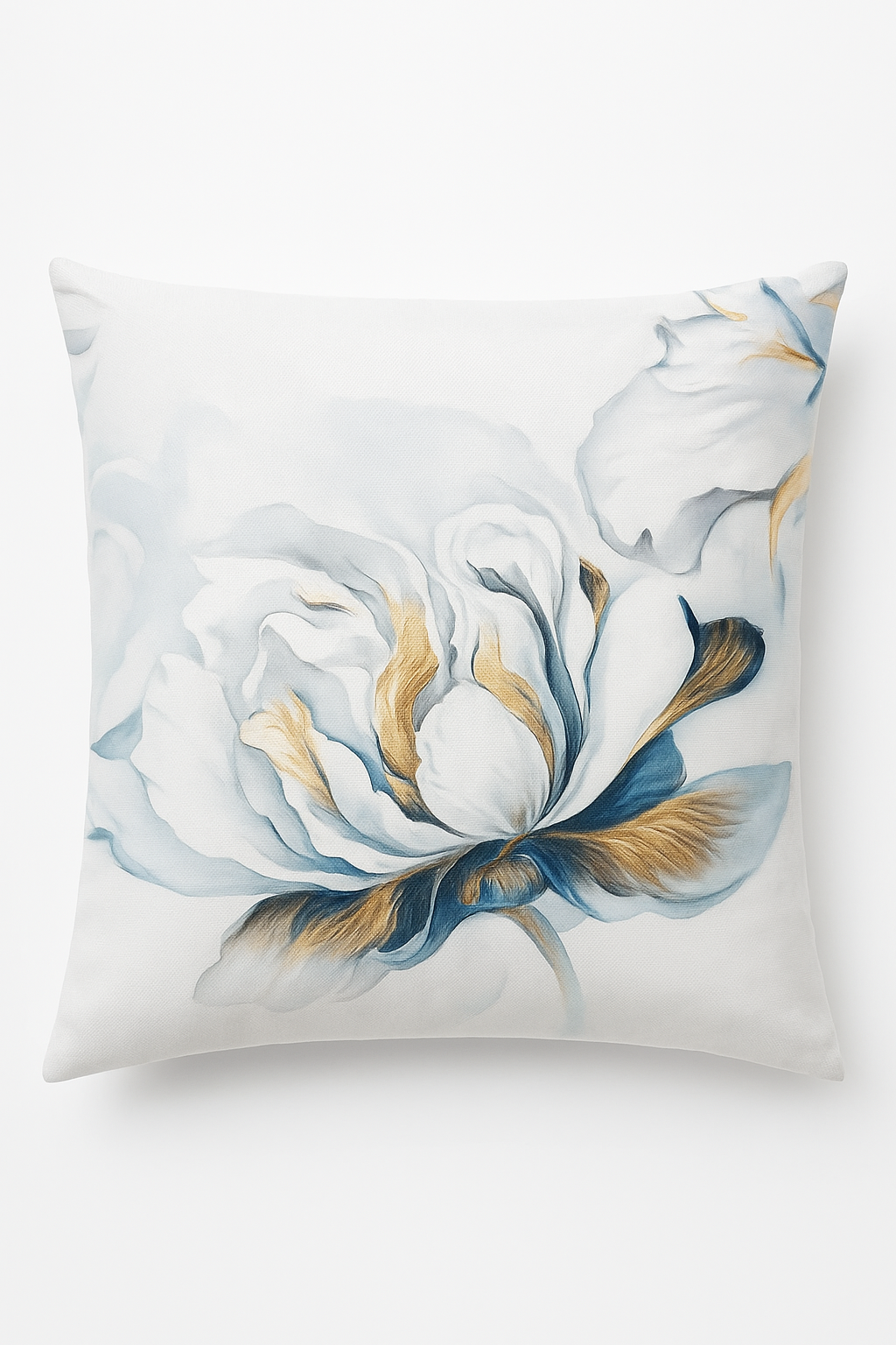 housse de coussin à motif floral de ginkgo élégant