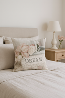 housse de coussin à motif rose style nordique décoratif pour canapé