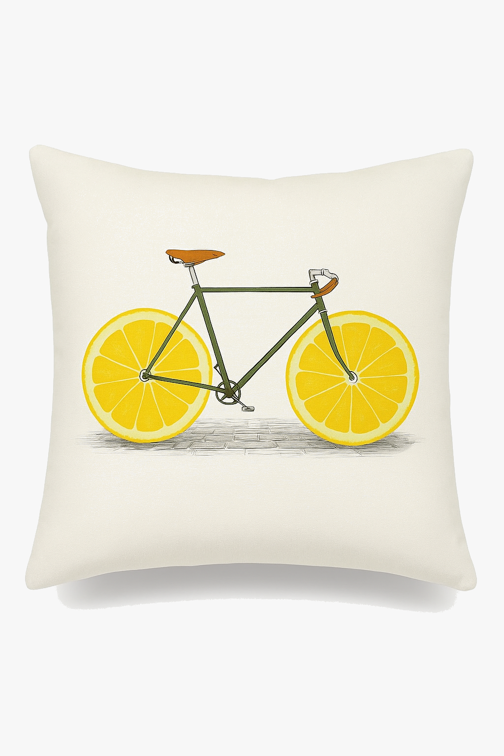 housse de coussin carrée 45 cm motif tournesol jaune créatif