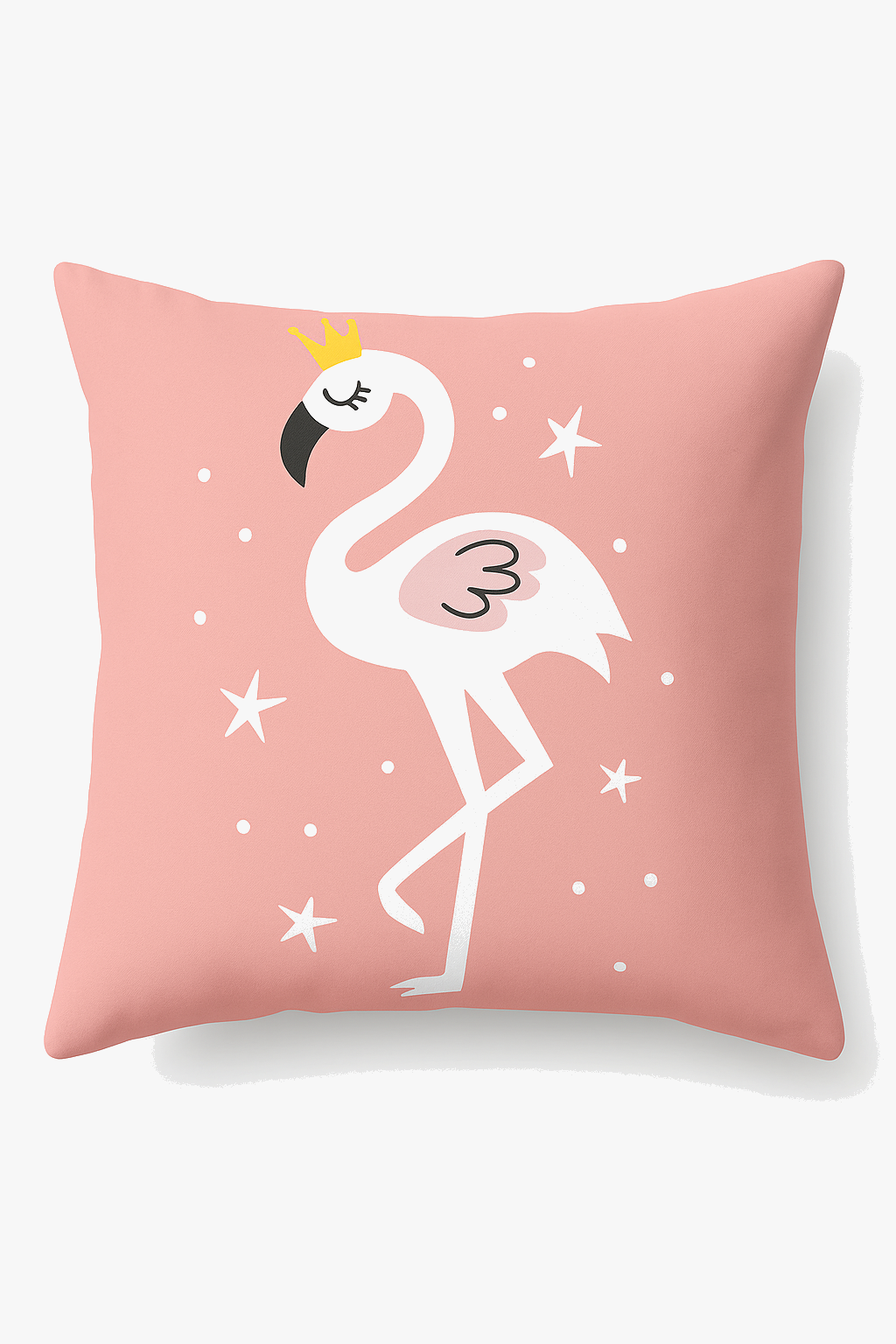 housse de coussin carrée flamant rose tropical 45 cm x 45 cm