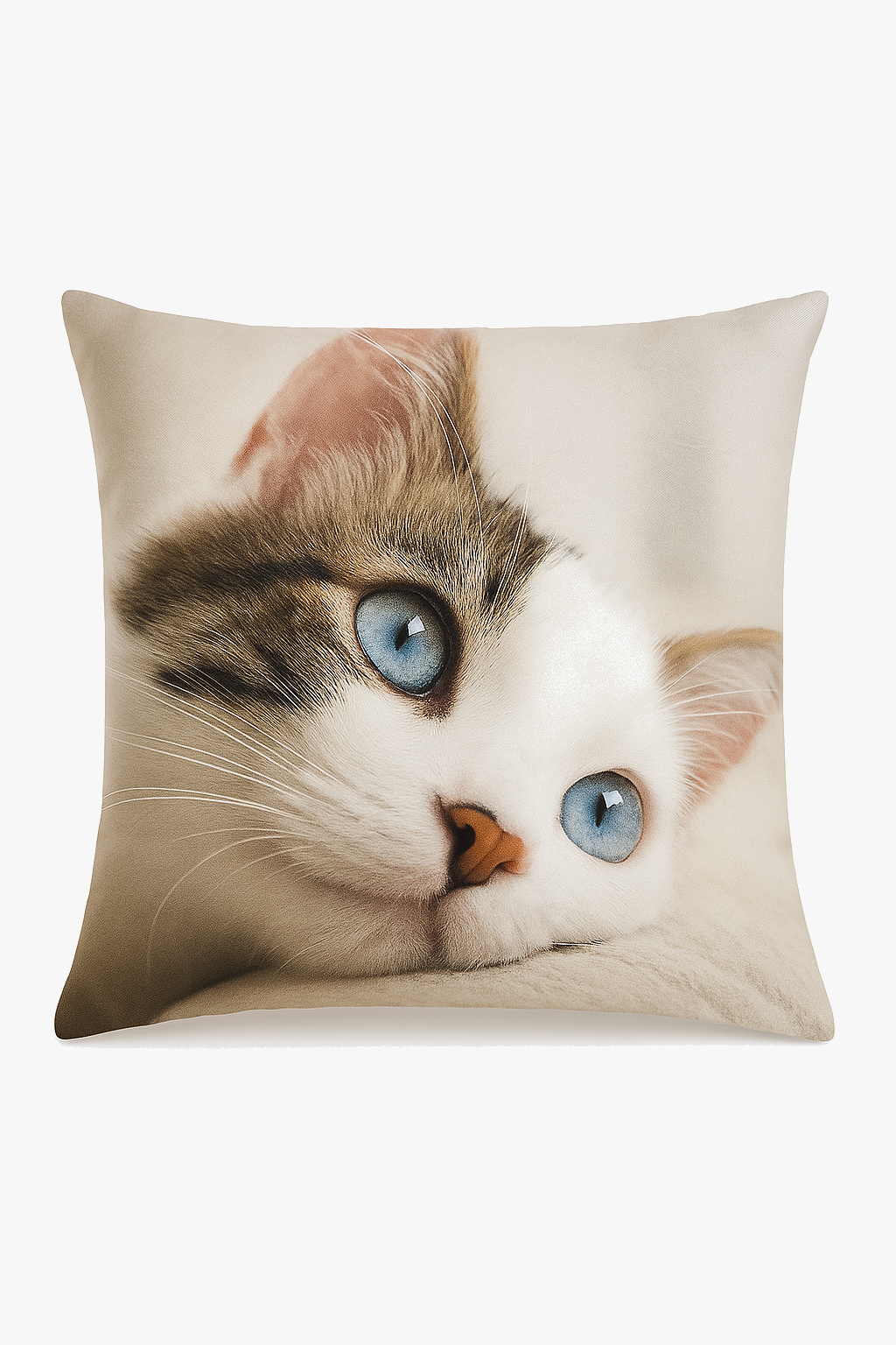 housse de coussin chat mignon pour décoration intérieure
