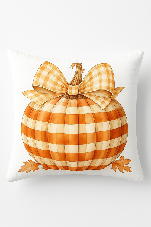 housse de coussin citrouille et feuilles dautomne pour canapé ou chambre