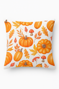 housse de coussin citrouille et feuilles dautomne pour canapé ou voiture