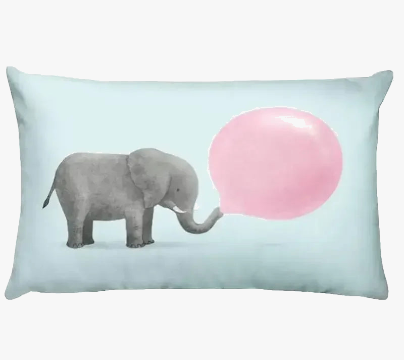 housse de coussin décorative avec motifs de petits animaux