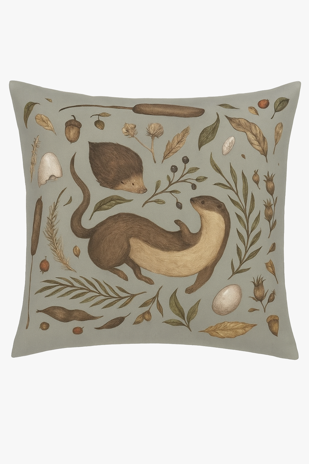 housse de coussin décorative motif animaux colorés pour salon