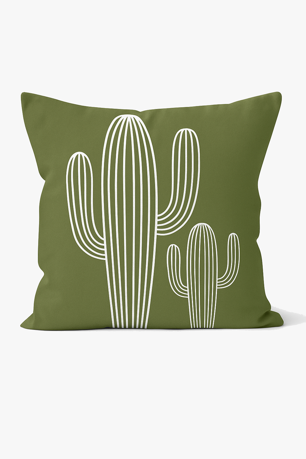 housse de coussin décorative à motif floral vert abstrait