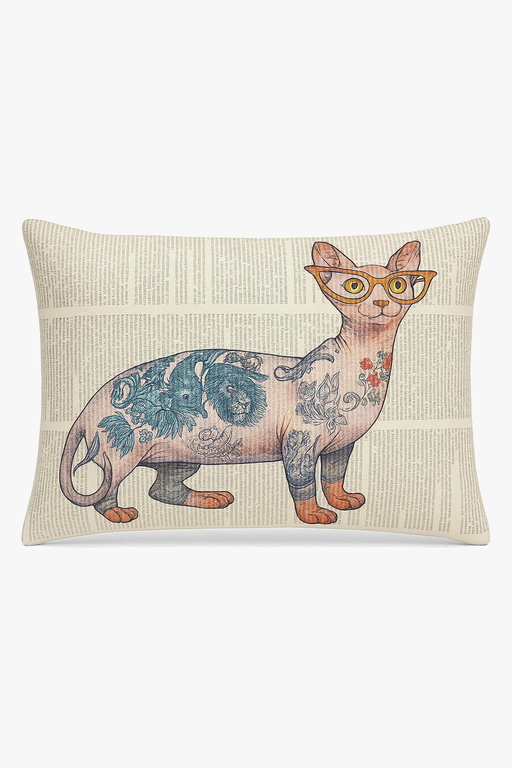 housse de coussin décorative motifs animaux mignons chiot chat