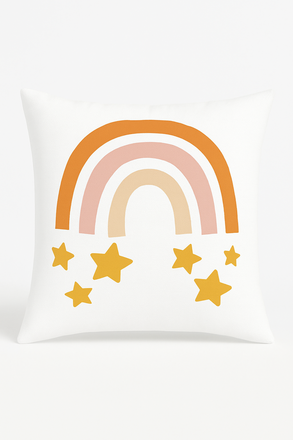 housse de coussin décorative arc-en-ciel et géométrique