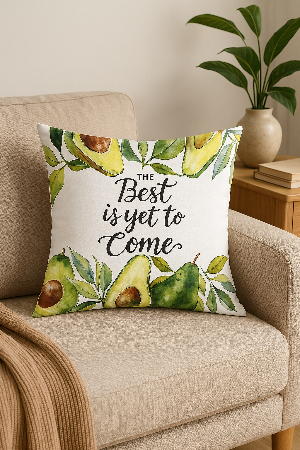 housse de coussin décorative fruits d'été citron orange fraise pastèque