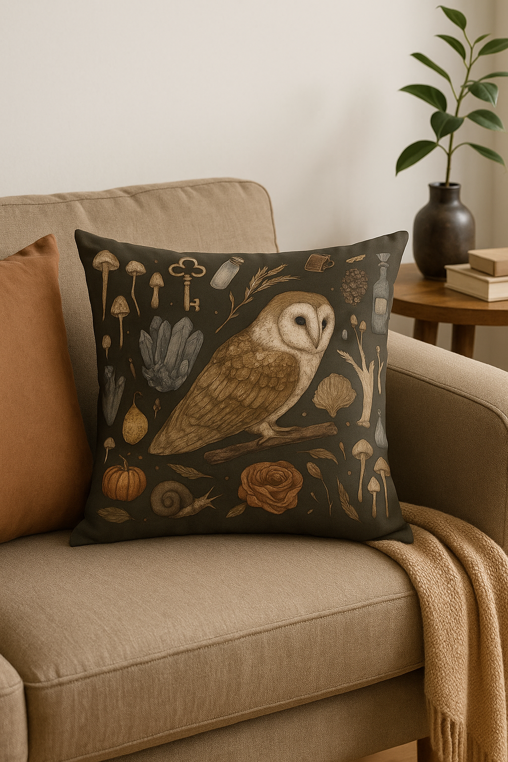 housse de coussin décorative motif animaux colorés pour canapé